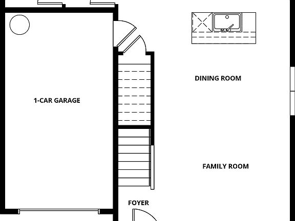 The first floor has the chef ready kitchen and spacious family room.