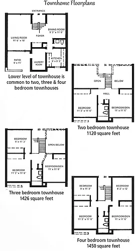 Floor plan Townhouse - 2 Bedroom