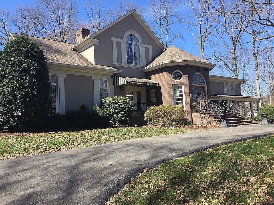 Circular drive in front.