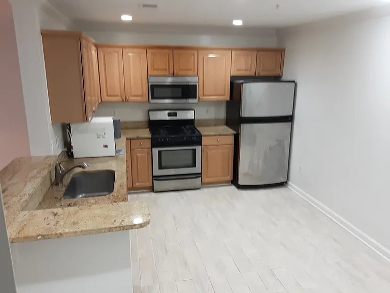Kitchen with room for preparation table, high top table or breakfas table.