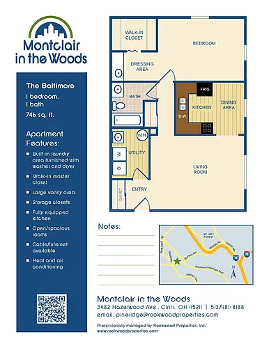 Floor plan MC-DES: 1B1B-746