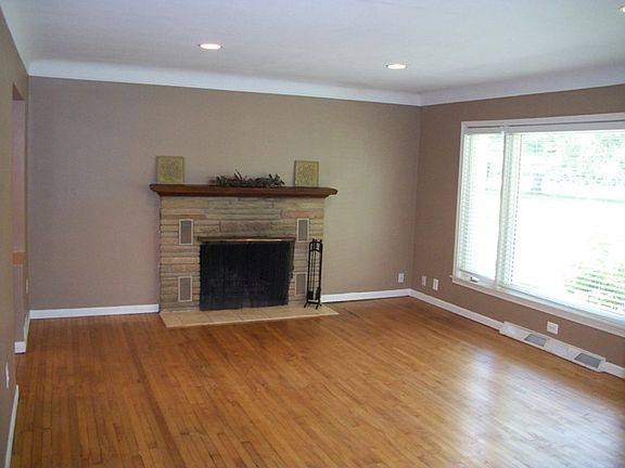 Natural warm fireplace