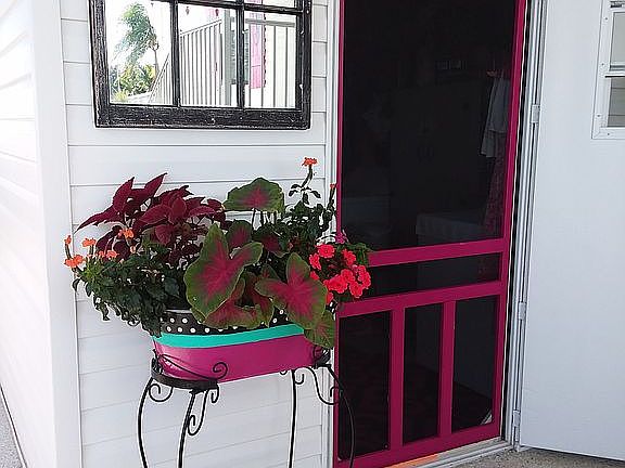screen door to 10x10 shed