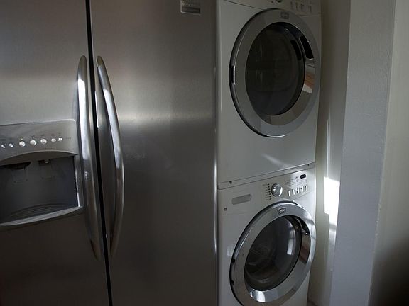 Laundry adjacent to kitchen