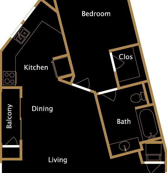 Plan J Floorplan Diagram