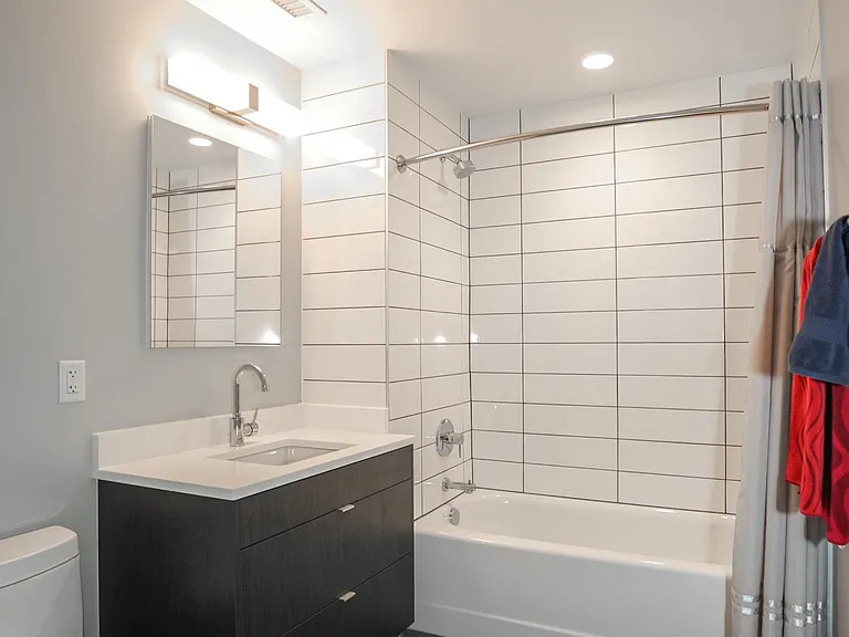 Hallway bathroom