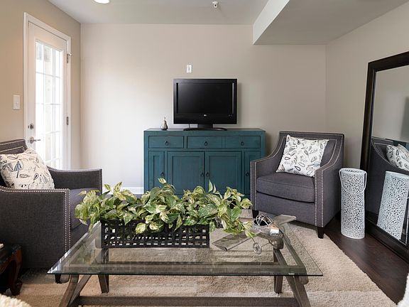 Family room with walk-out