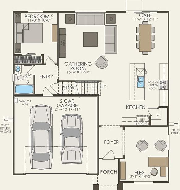 First Floor 5 br 3 ba