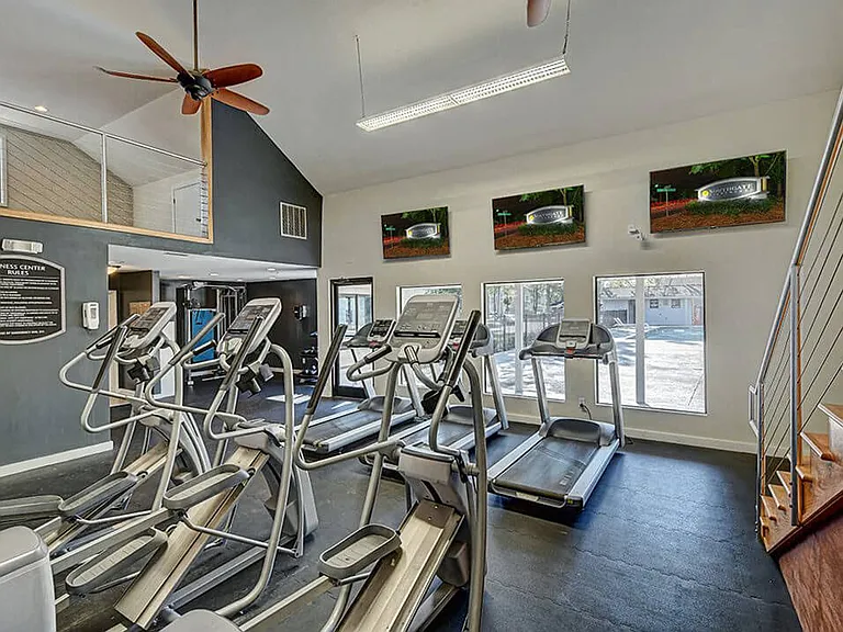 High-Ceilinged Fitness Center
