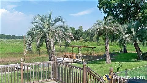 View of deck and covered boat dock