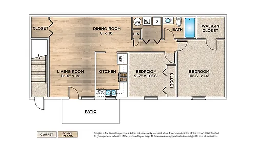 Floor plan 2 Bedroom Apartment