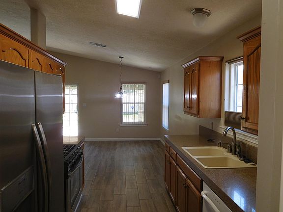 Kitchen looking towards backyard
