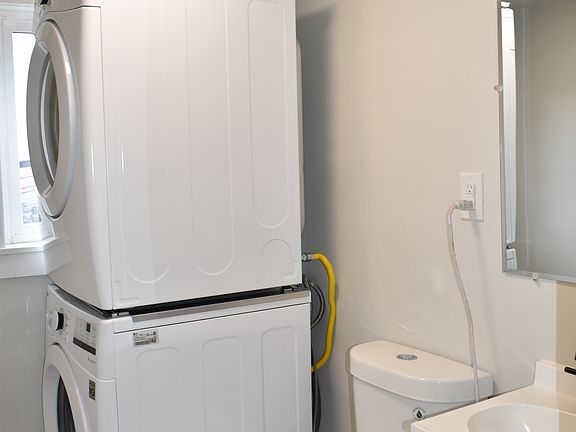 New washer and dryer.