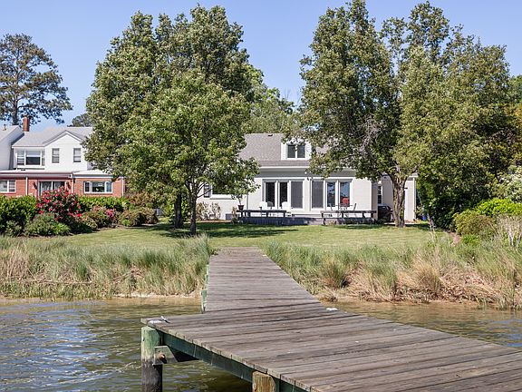 From river looking to yard and back of house