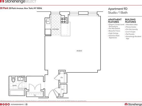2nd image of 20 Park Ave APT 9D
