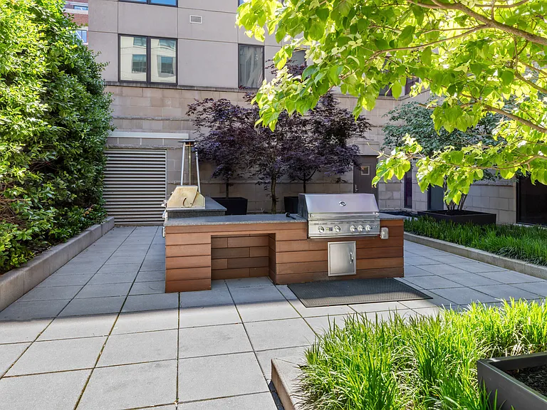 Enjoy grilling with friends at our outdoor grilling station