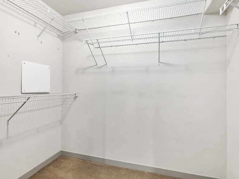 Primary walk-in closet.