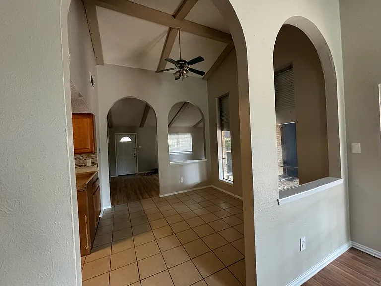 Dining room open to kitchen