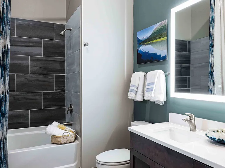 Bathroom with large vanity