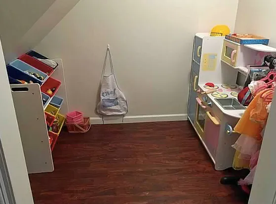 Play space under the stairs