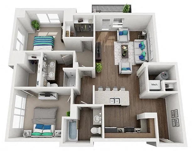 Floor plan 2H