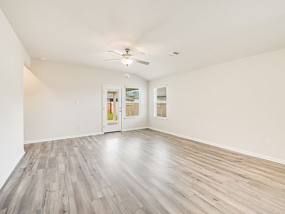 The spacious living room is great for having family and friends over.