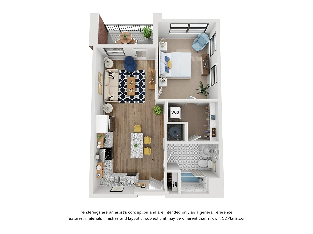 Floor plan 1 Bedroom