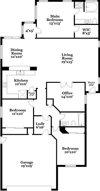 3 bed, 2.0 bath, 1586 sqft, $1,955 — Photo 2