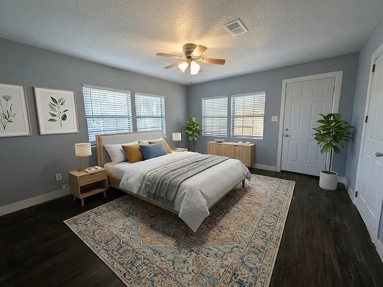 Staged second bedroom