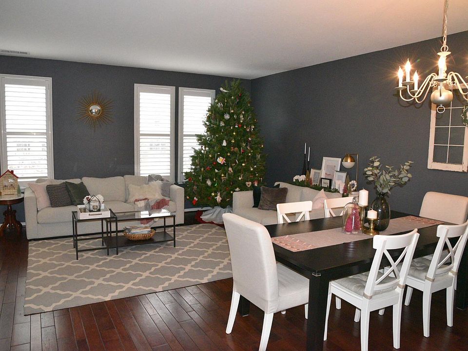 Living room and formal dining area