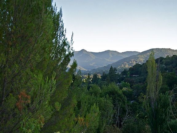 Sun Setting on Mt Tam and Bald Mtn