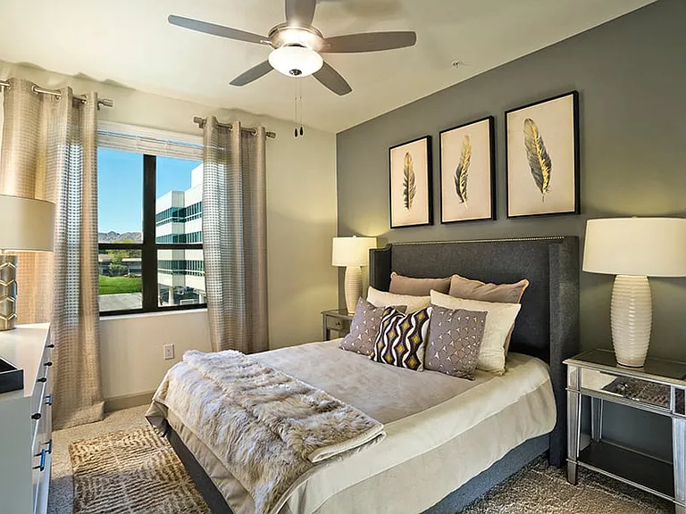 Large windows allow for plenty of natural light