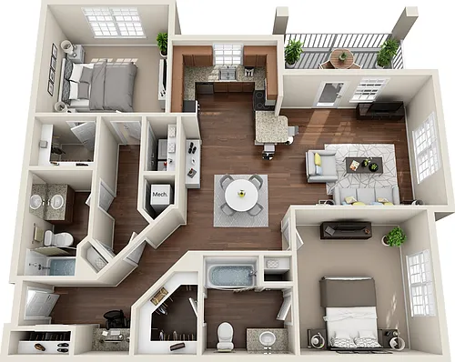 Floor plan B3