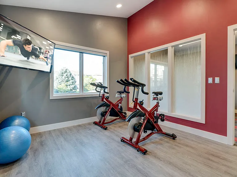 Our yoga & spin studio has on-demand video classes.