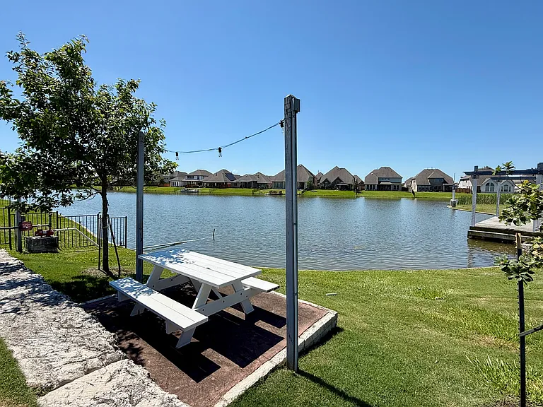 One of the three neighborhood lakes
