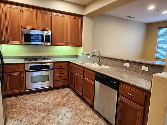 Kitchen with new fridge