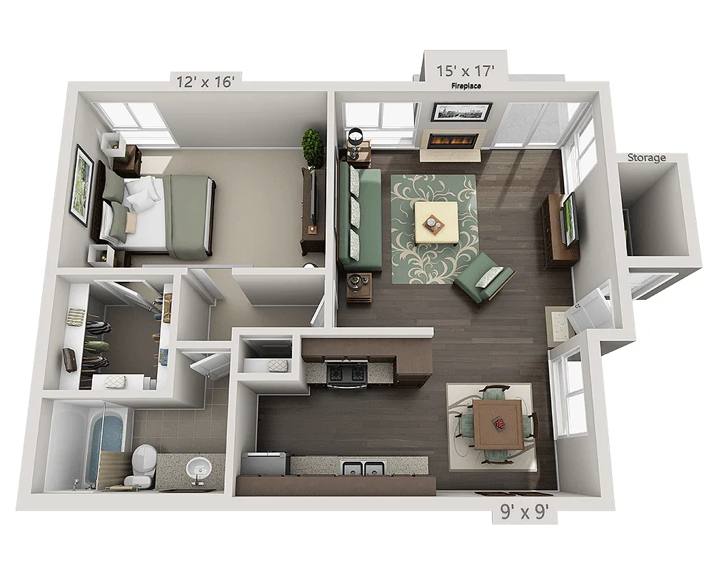 Floor plan A1B