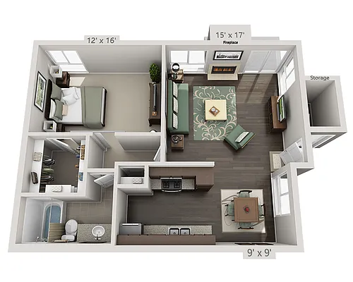 Floor plan A1B