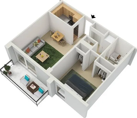 3D Floor Plan of Tier 10 3D Floor Plan of Tier 10
