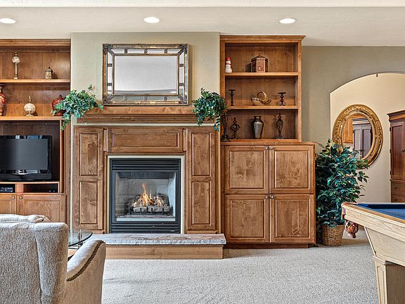 Fireplace in the living room