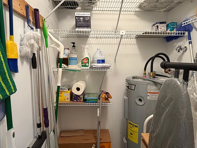 Extra utility storage hallway closet