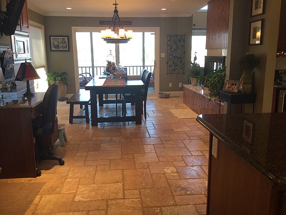 Expansive kitchen/dine room