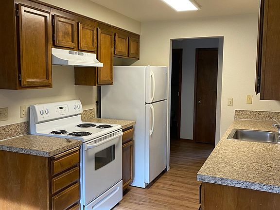 Kitchen with new countertops and flooring
