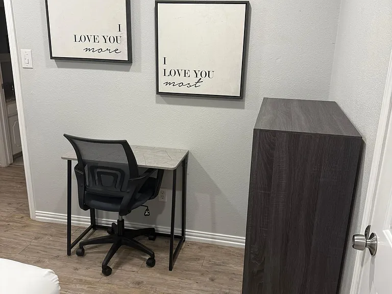 Bright and functional corner office nook