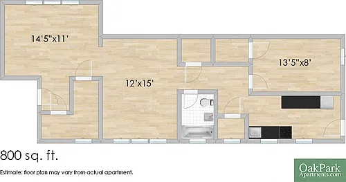 Floor plan 330 S. Austin N/S