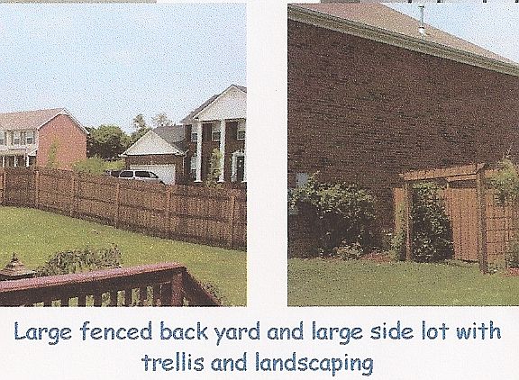 Large fenced corner lot
