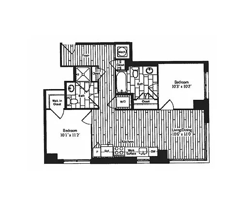 Floor plan Hayworth 1B