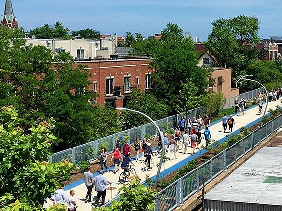 'The 606' aerial view