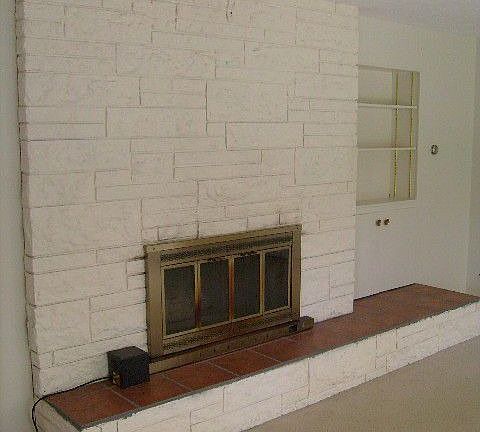 Woodburing Fireplace in family room