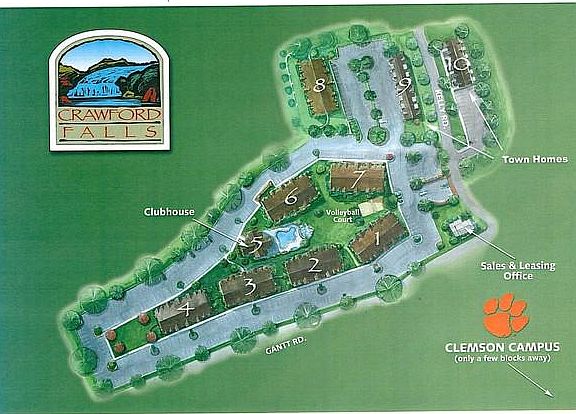 Crawford Falls Condo Map